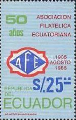 [The 50th Anniversary of Ecuador Philatelic Association, type BUR]