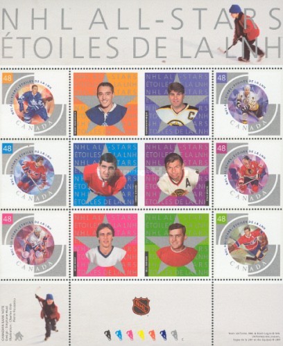 [NHL All-Stars - Imperforated Left or Right Side, type ]