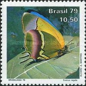 [International Stamp Exhibition "Brasiliana 79" - Rio de Janeiro, Brazil - Butterflies, type BLU]