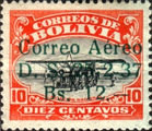 [Airmail - Overprinted "Correo Aéroe D.S. 25-2-37" & Surcharged, type AV10]