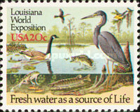 [Louisiana World Exposition - River Wildlife, type BET]