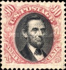 [Abraham Lincoln - Grill About 9½ x 9mm, type AE]