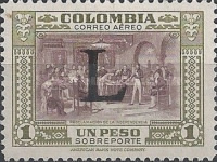 [Airmail - Previous Issues Overprinted L = "Lansa", type RA]