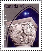 [Christmas - Sculptured Capitals from Ste.Anne-de-Beaupre Basilica, type BCD]