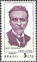 [The 100th Anniversary of the Birth of Nilo Pecanha, 1867-1924, type APX]