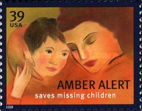 [Amber Alert Saves Missing Children - Self-Adhesive, type EWB]