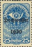 [Overprinted "Hochwasser 1920", type BG4]