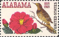 [The 150th Anniversary of Alabama Statehood - Camellia & Northern Flicker (Woodpecker), type AEP]