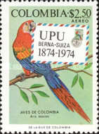 [Airmail - The 100th Anniversary of U.P.U. - Colombian Birds, type ALS]