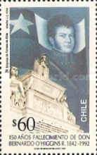 [The 150th Anniversary of the Death of Bernardo O'Higgins, 1778-1842, type AVM]