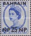 [Great Britain Postage Stamps Overprinted "BAHRAIN" in Blue & Surcharged, type O7]