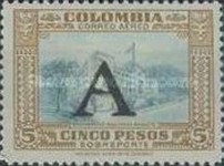 [Airmail - Previous Issues Overprinted A = "Avianca", type QS]