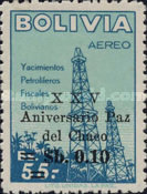 [Airmail Stamps - The 25th Anniversary of the Chaco Peace Settlement, Surcharged "XXV Aniversario Paz del Chaco", type IA5]