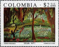 [Airmail - Colombian Art, type ALY]