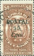 [Issues of 1904 Overprinted "POSTAL", type TT]