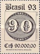 [The 150th Anniversary of the First Brazilian Stamps and International Stamp Exhibition "Brasiliana 93" - Rio de Janeiro, Brazil, type CQZ]