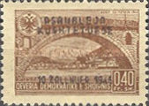 [Constitution of the National Congress - Stamps of 1945 Overprinted, type DS]