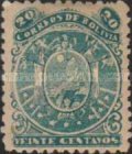 [Coat of Arms - Nine Stars below Arms, Different Perforation, type B15]