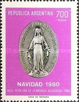[Christmas - The 150th Anniversary of the Appearance of the Holy Virgin to Saint Catherine Laboure, The 350th Anniversary of the Appearance of Holy Virgin at Lujan, type AUA]