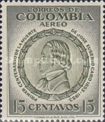 [Airmail - The 100th Anniversary of the Death of Jose Eusebio Caro, 1817-1853, type WR]