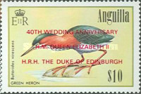 [Number 656, 657, 660 & 686 Overprinted "THE 40TH WEDDING ANNIVERSARY H.M. QUEEN ELIZABETH II H.R.H. THE DUKE OF EDINBURGH", type YR4]