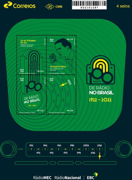 [The 100th Anniversary of Radio Service in Brazil, type ]