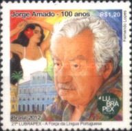 [LUBRAPEX - The 100th Anniversary of the Birth of Jorge Amado, 1912-2001, type EOC]