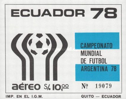 [Football World Cup - Argentina, type XMW]