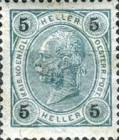 [Emperor Franz Josef I, 1830-1916 - With Varnish Bars, type N34]