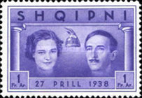 [Wedding of King Zog I & Countess Geraldine Apponyi, type BR7]