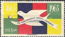[The 300th Anniversary of the Brazilian Posts, type ALH]