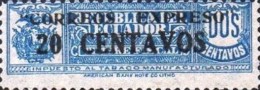 [Tobacco Tax Stamps Overprinted "CORREOS EXPRESO" and Surcharged, type HE]