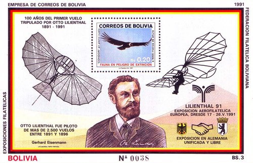[The 100th Anniversary of the First Flight of Otto Lilienthal - European Airmail Exhibition "LILIENTHAL '91" - Dresden, type ]