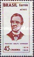 [Airmail - The 150th Anniversary of the Birth of Francisco Varnhagen, 1816-1878, type AOC]