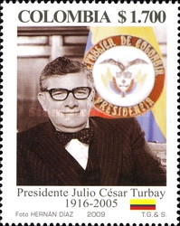 [The 4th Anniversary of the Death of President Julio Cesar Turbay Ayala, 1916-2005, type CHU]