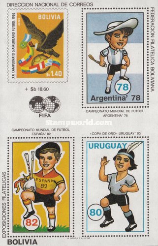 [Football World Cup - Argentina '78 & Spain '82 & Gold Cup, Uruguay, type XIA]