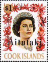 [Cook Islands Postage Stamps Overprinted "Aitatuki" in Black, type AE]