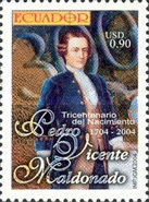 [The 300th Anniversary of the Birth Pedro Vicente Maldonado, 1704-1748, type CZR]