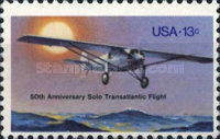 [The 50th Anniversary of Charles Lindbergh's First Solo Transatlantic Flight, type AQP]