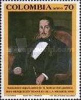 [Airmail - The 150th Anniversary of the Death of Francisco de Paula Santander, 1792-1840, type BFJ]