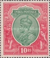[King George V, 1865-1936 - New Watermark & Different Colors, type XBG10]