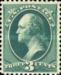 [Printed by American Bank Note Company - Designs of 1873. Thin to Thick Soft Porous Paper, type AH5]