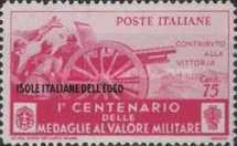 [Italian Postage Stamps in Different Colors Overprinted "ISOLE ITALIANE DELL'EGEO", type BG]