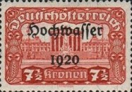 [Overprinted "Hochwasser 1920", type BG17]