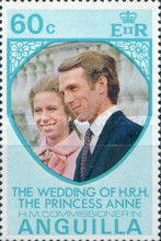 [The Wedding of H.R.H, Princess Anne to H.M. Commissioner Mark Phillips - Anguilla, type EY]