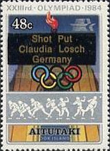 [Olympic Gold Medal Winners - Issues of 1984 Overprinted, type LX2]