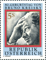 [The 80th Anniversary of the Birth of Bruno Kreisky, type BGV]