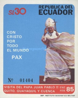 [Visit of Pope John Paul II, type XUG]
