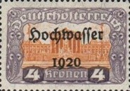 [Overprinted "Hochwasser 1920", type BG15]