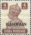 [Postage Stamps of India Overprinted "BAHRAIN", type D9]